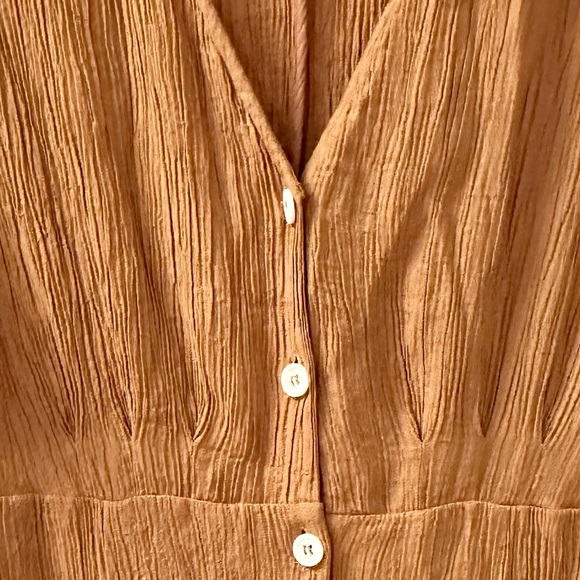 Women’s LUSH Brown Button-Down Mini Dress - Size Small - Nice - Picture 3 of 5